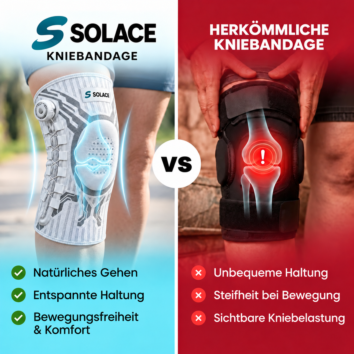 Solace Kniebandage – Bild 3